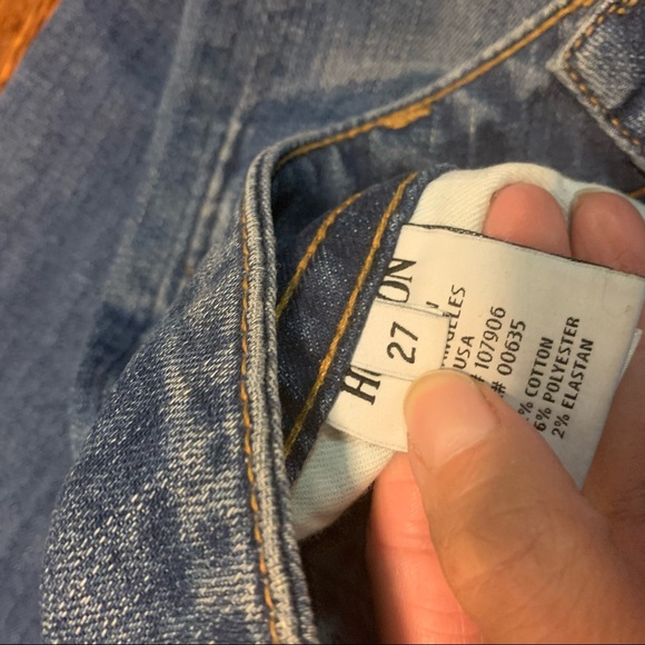 Hudson Signature Double Button Midrise Bootcut Jeans, size 27 - Picture 6 of 10